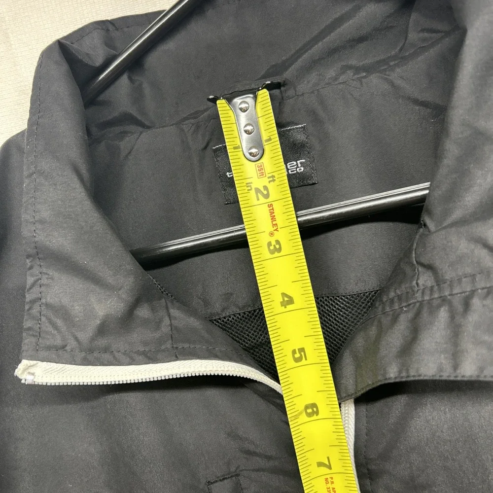 The Weather Co Vest Men's 2X Large Polyester Zip Up Front Pocket Black VTG Y2K